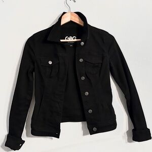 Guess Trucker Denim Jean Jacket Black Like New